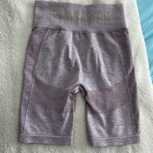Gymshark Flex Cycling Shorts - Purple Marl/Grey